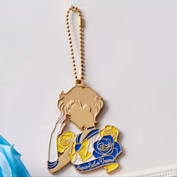 Sailor Uranus Stained glass style metal charm Keychain - Picture 1 of 5